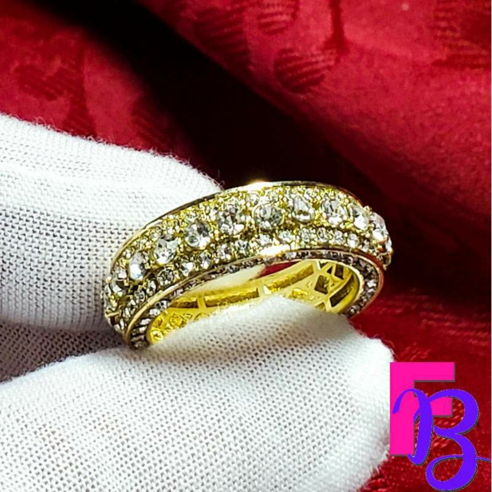3 CT Mens 14k Gold Ring